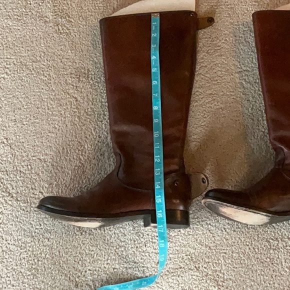 ❤️ Frye Melissa back zip and snap / button boots, Cognac 8.5 Wide Calf.  EUC - Picture 6 of 13